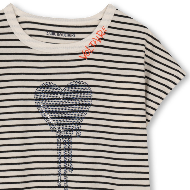 T-SHIRT A MANICHE CORTE ZADIG & VOLTAIRE 
                        BAMBINA