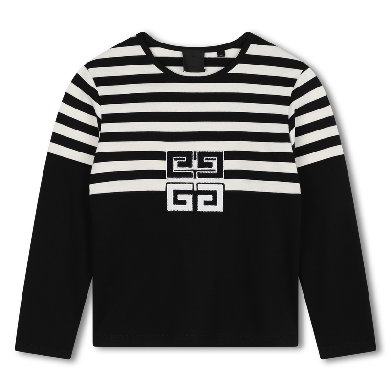 Striped Cotton T-Shirt GIVENCHY 
                        BAMBINA