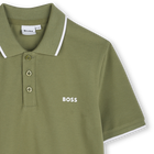 Polo tinta unita piqu&eacute; cotone BOSS 
                    RAGAZZO
