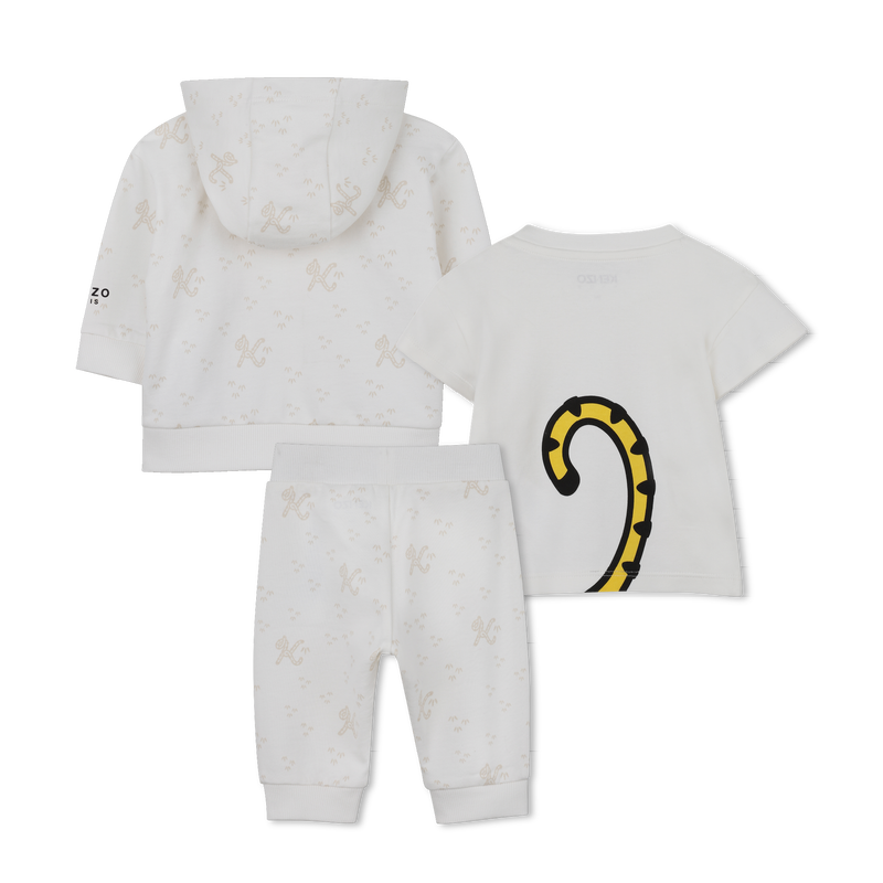 SET T-SHIRT, CARDIGAN E PANTALONI KENZO KIDS 
                        UNISEX