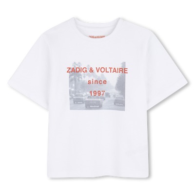 T-SHIRT A MANICHE CORTE ZADIG & VOLTAIRE RAGAZZO