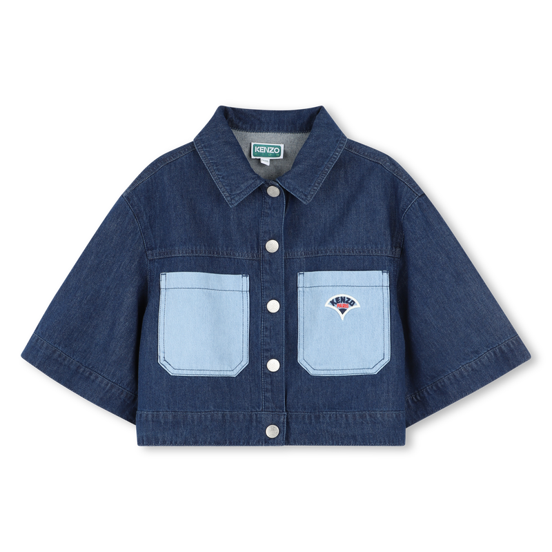 Giacca in jeans ricamata