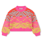 Maglione lavorato a maglia con motivi a cuore BILLIEBLUSH 
                    BAMBINA