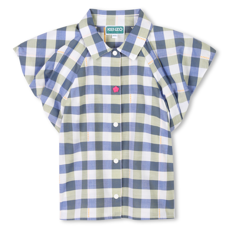 Blusa di cotone maniche corte KENZO KIDS 
                        BAMBINA