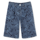 Bermuda in denim stampato KENZO KIDS 
                    RAGAZZO