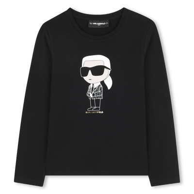 T-shirt a maniche lunghe KARL LAGERFELD KIDS BAMBINA