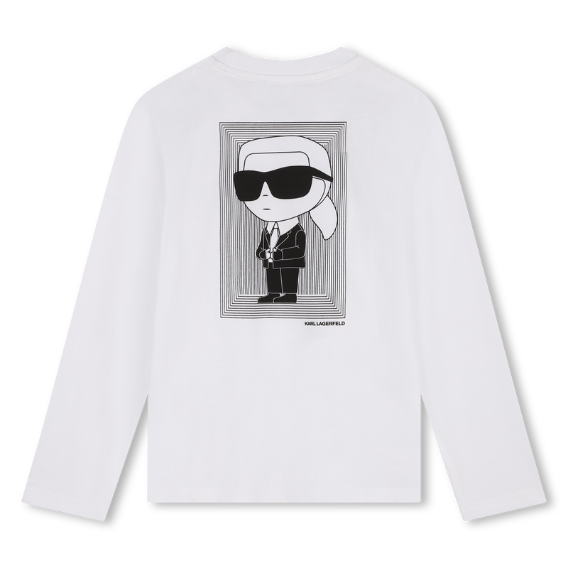 T-shirt cotone maniche lunghe KARL LAGERFELD KIDS 
                        RAGAZZO