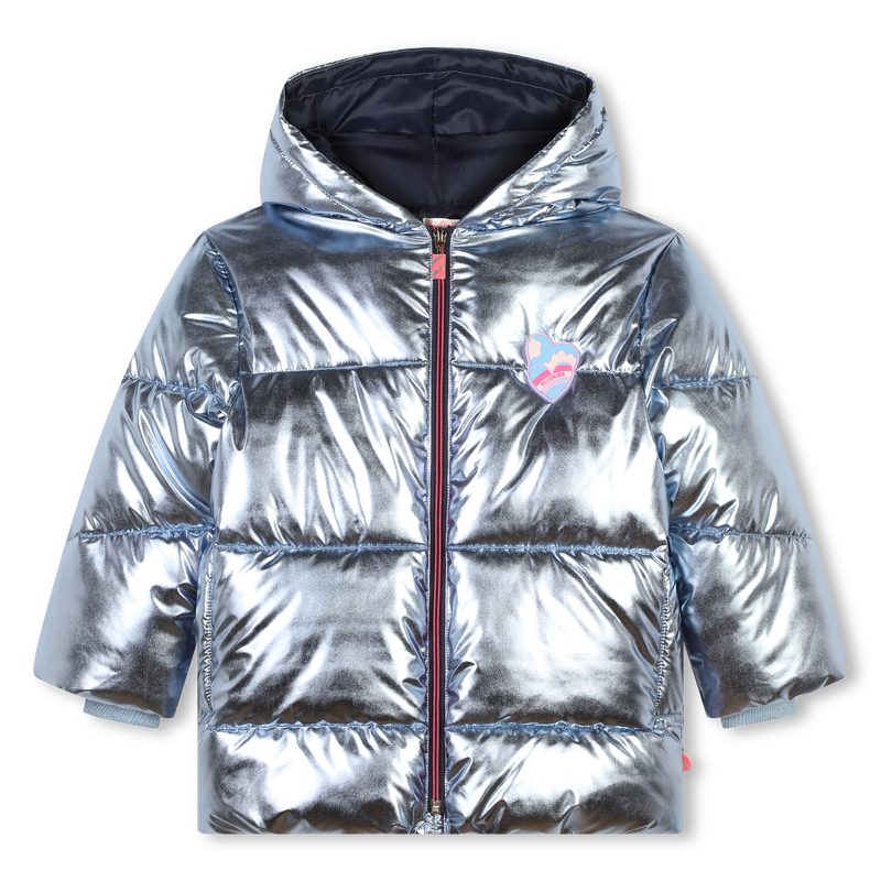 Piumino con zip e cappuccio BILLIEBLUSH 
                        BAMBINA