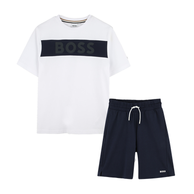 T-shirt e shorts in cotone BOSS RAGAZZO