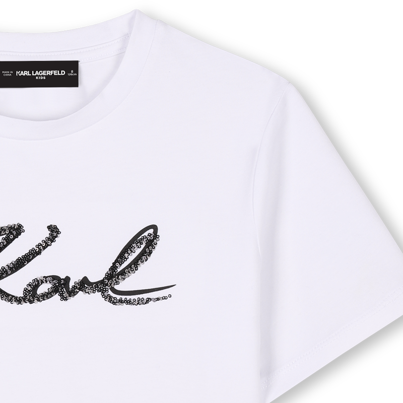 TEE SHIRT KARL LAGERFELD KIDS 
                        BAMBINA