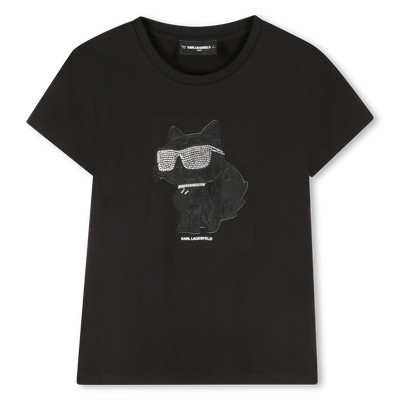 T-shirt a maniche corte KARL LAGERFELD KIDS BAMBINA