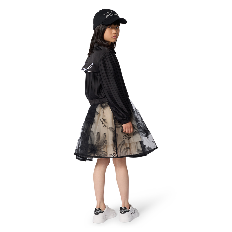 Giacca con maniche plissettate KARL LAGERFELD KIDS 
                        BAMBINA