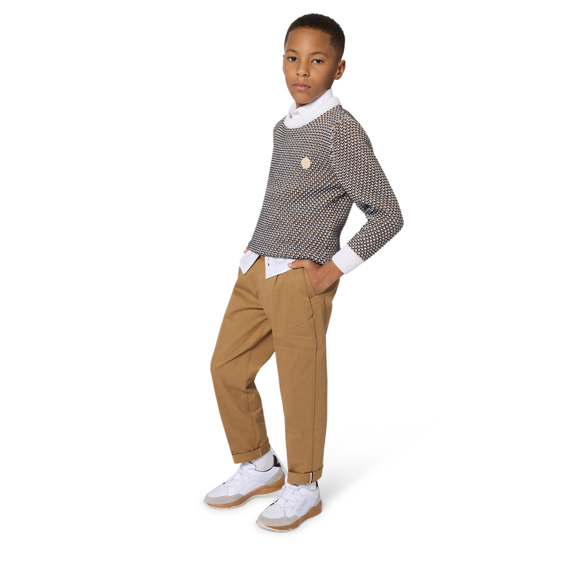 Sneakers finte e tela BOSS 
                        RAGAZZO