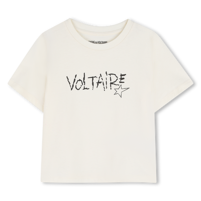 T-SHIRT A MANICHE CORTE ZADIG & VOLTAIRE BAMBINA