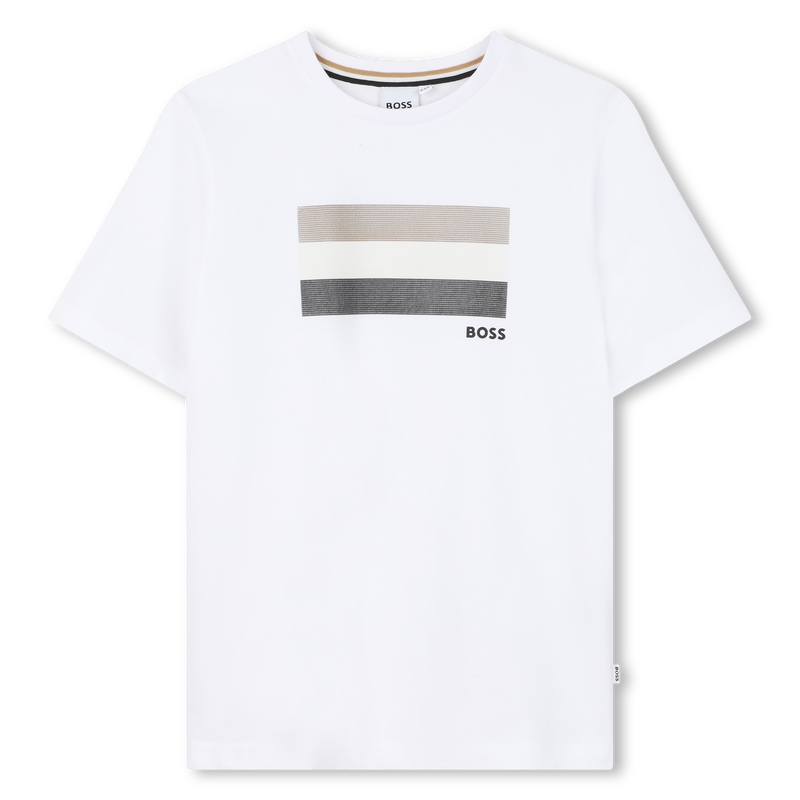 T-SHIRT A MANICHE CORTE BOSS 
                        RAGAZZO