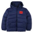 Piumino con zip idrorepellente HUGO 
                    RAGAZZO