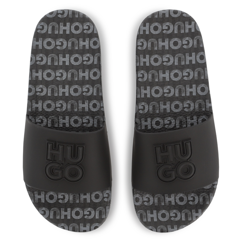 Ciabatte leggere con logo HUGO 
                        RAGAZZO
