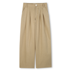 Pantaloni larghi in twill, BEIGE, hi-res