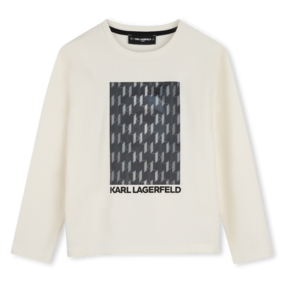 Maglietta a maniche lunghe KARL LAGERFELD KIDS RAGAZZO