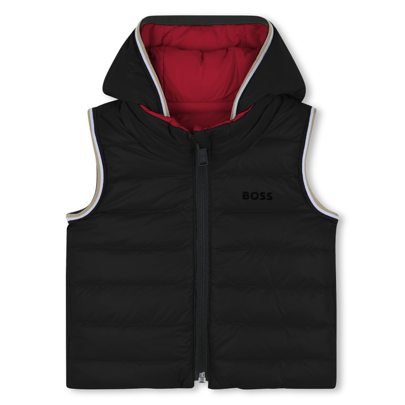 Piumino smanicato reversibile BOSS 
                        RAGAZZO