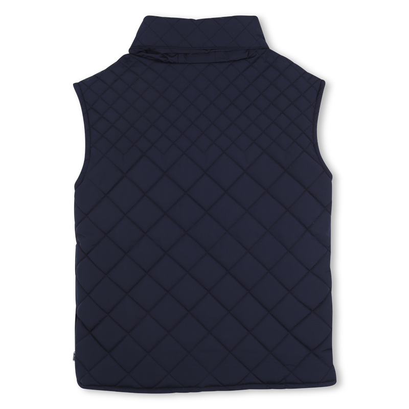 PIUMINO SENZA MANICHE CON CAPPUCCIO BOSS 
                        RAGAZZO