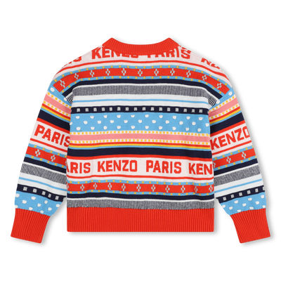 Maglione in jacquard KENZO KIDS BAMBINA