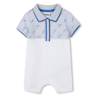 Tuta corta con collo a polo BOSS RAGAZZO