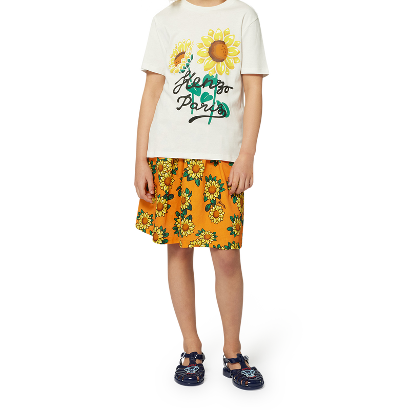 T-shirt con stampa girasoli KENZO KIDS 
                        UNISEX