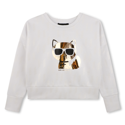 Felpa a maniche lunghe KARL LAGERFELD KIDS BAMBINA