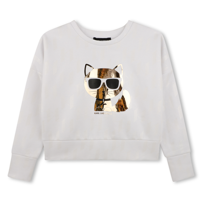 Felpa a maniche lunghe KARL LAGERFELD KIDS 
                        BAMBINA