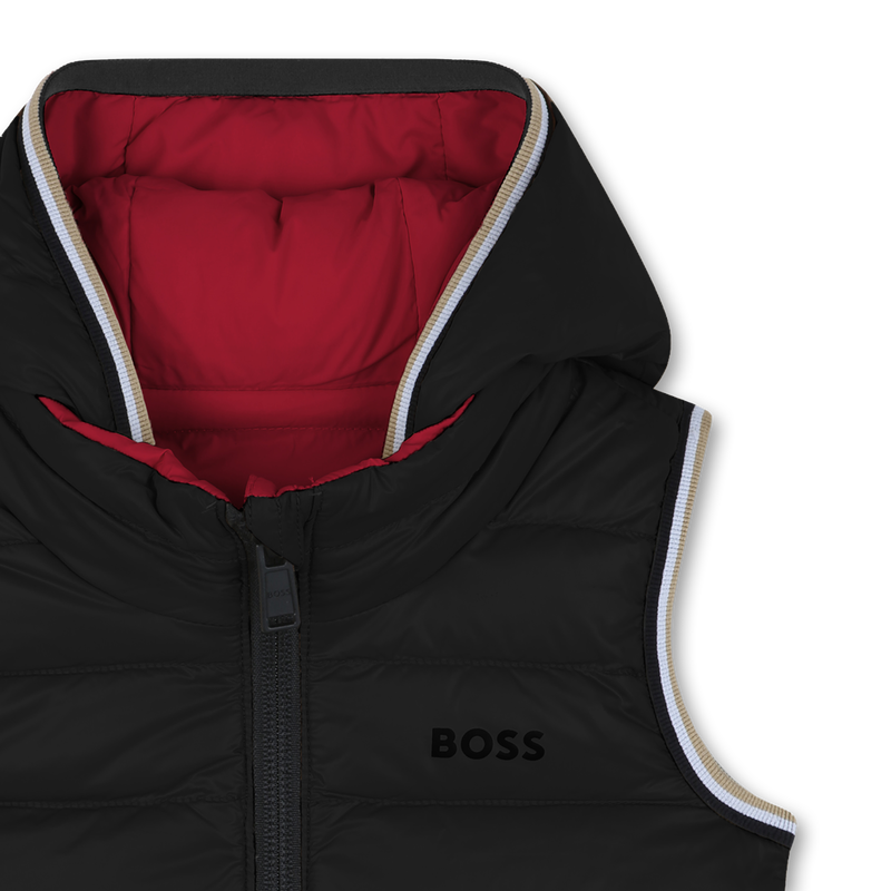 Piumino smanicato reversibile BOSS 
                        RAGAZZO