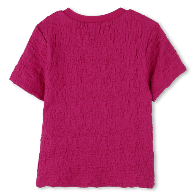 T-shirt goffrata maniche corte DKNY BAMBINA