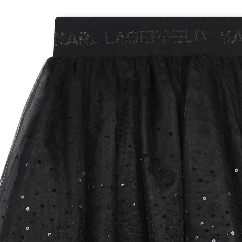 Gonna in tulle con paillettes KARL LAGERFELD KIDS 
                        BAMBINA
