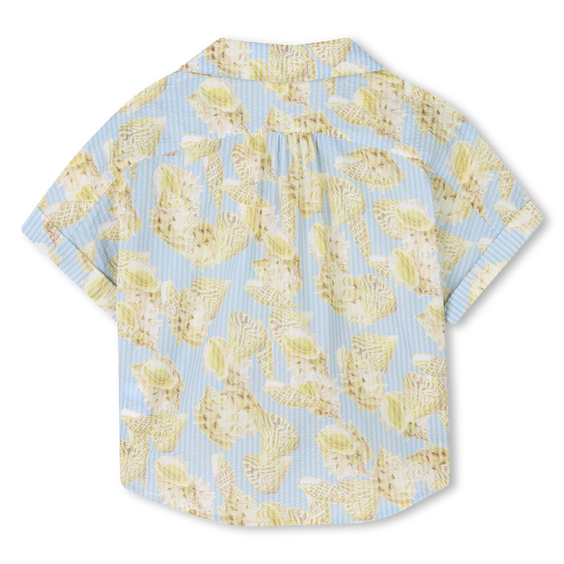 Camicia e shorts a conchiglie GIVENCHY 
                        BAMBINA
