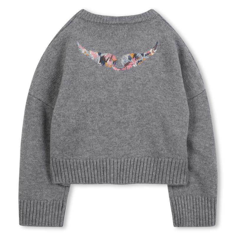 Cardigan in maglia con ali ricamate ZADIG & VOLTAIRE 
                        BAMBINA