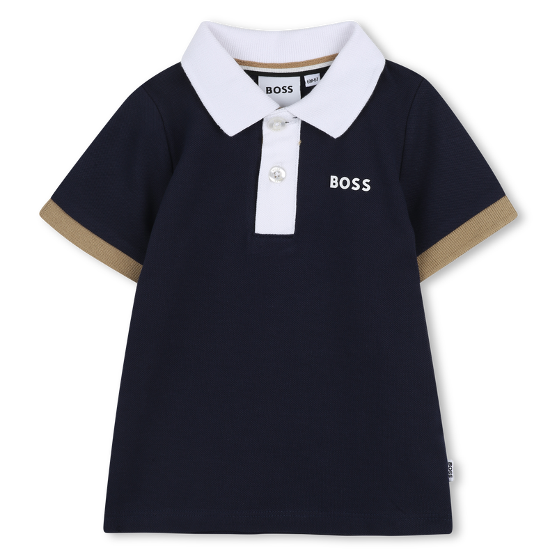 POLO A MANICHE CORTE BOSS 
                        RAGAZZO