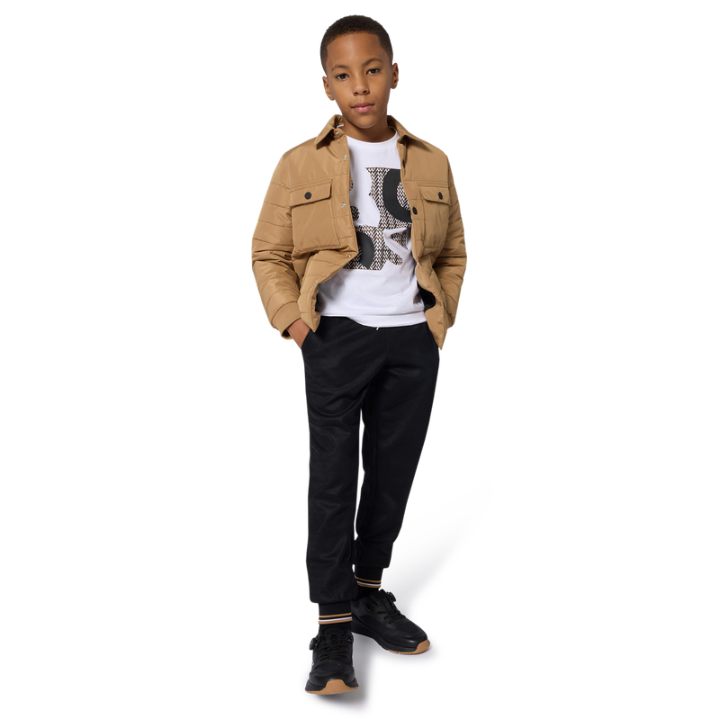 Sneakers con lacci elasticizzati BOSS 
                        RAGAZZO