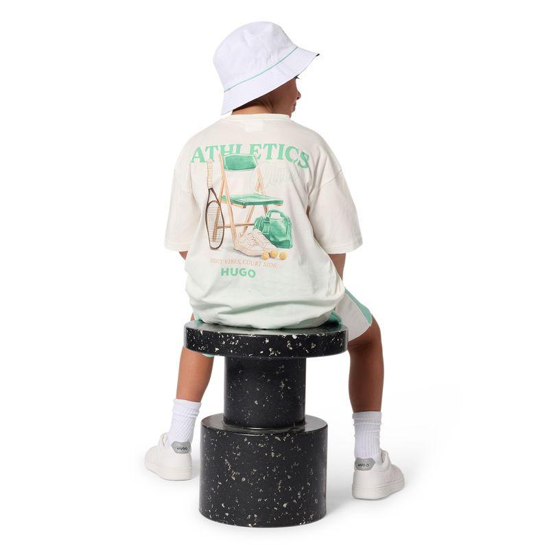 T-SHIRT A MANICHE CORTE HUGO 
                        RAGAZZO