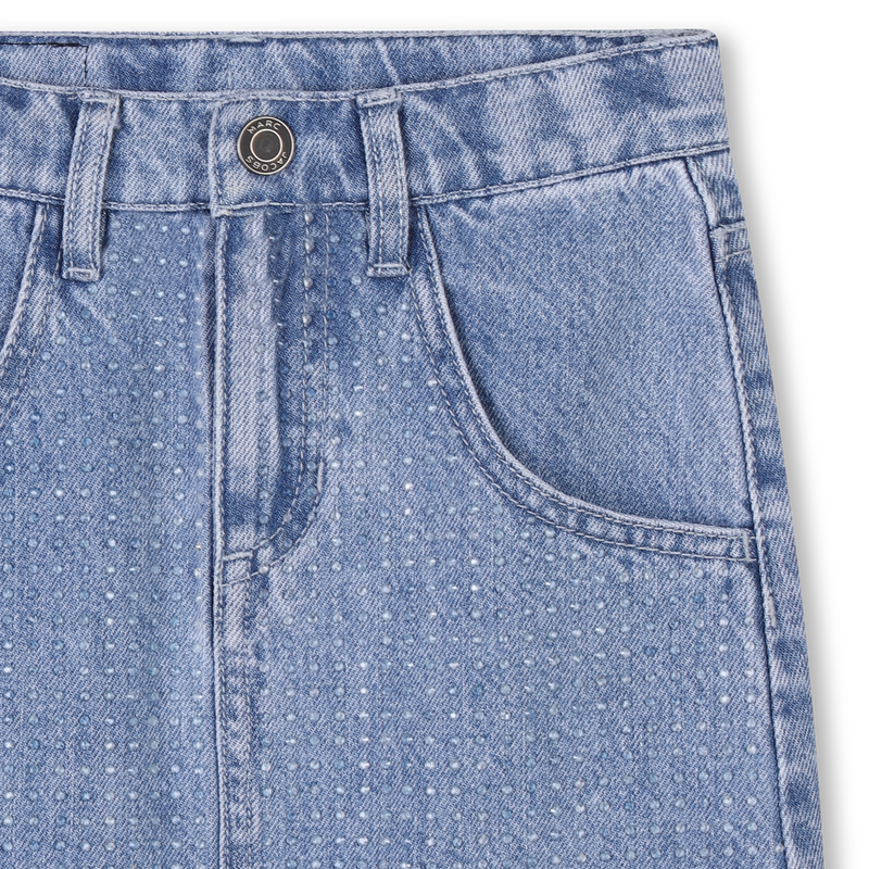 Gonna in jeans con strass MARC JACOBS 
                        BAMBINA