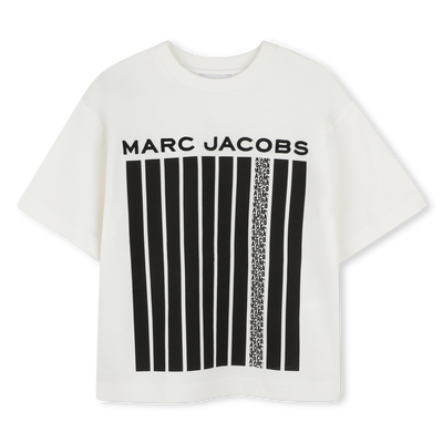 T-shirt bicolore in cotone MARC JACOBS RAGAZZO