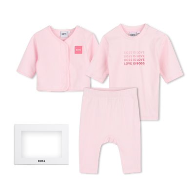 Set pantalone, cardigan e t-shirt BOSS BAMBINA