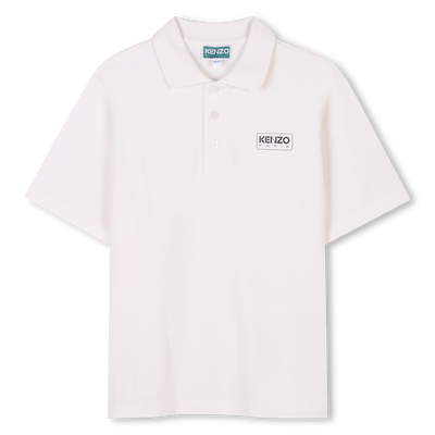 Polo con stampa logo KENZO KIDS RAGAZZO