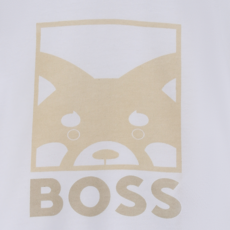 T-SHIRT A MANICHE CORTE BOSS 
                        RAGAZZO