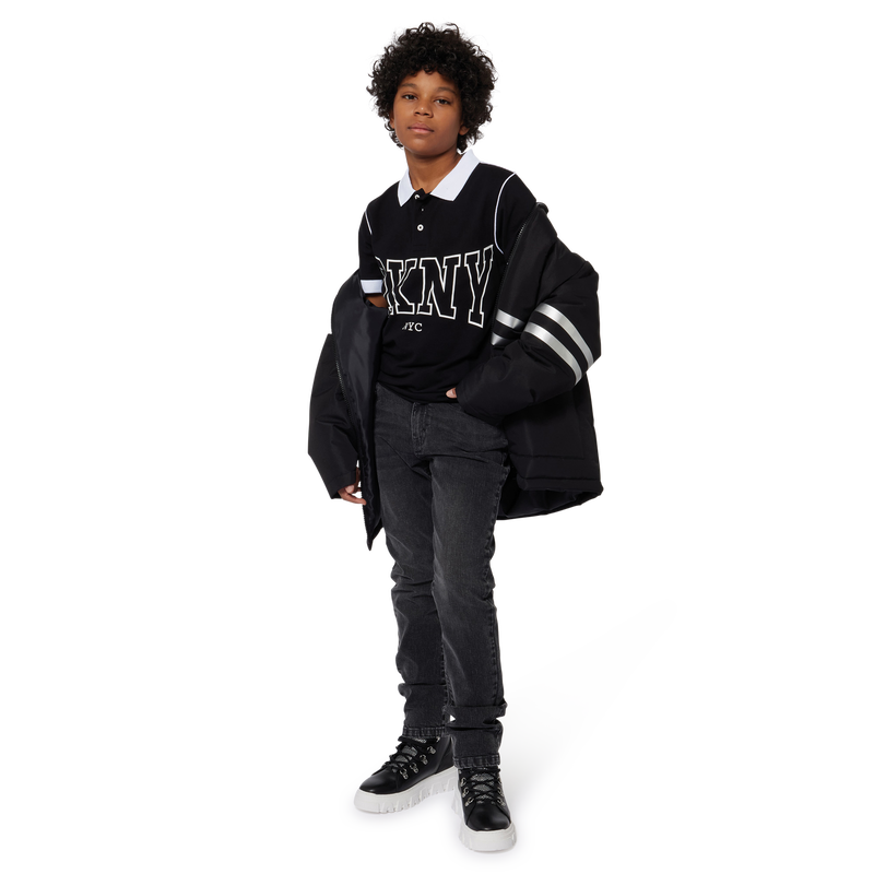 Two-Tone Buttoned Polo Shirt DKNY 
                        RAGAZZO