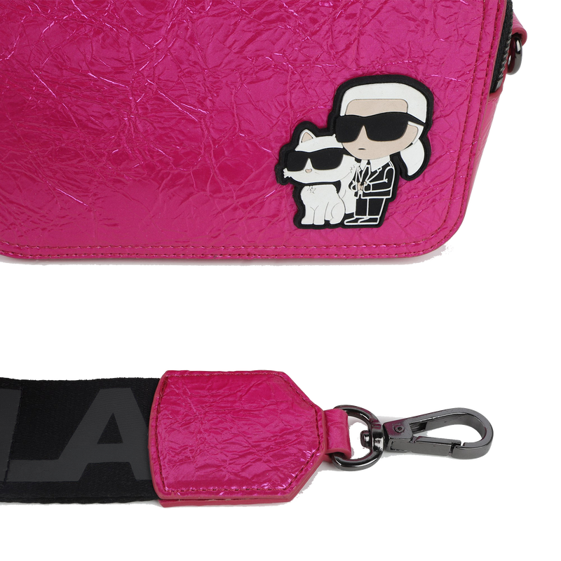 Borsa in tessuto rivestito increspato KARL LAGERFELD KIDS 
                        BAMBINA