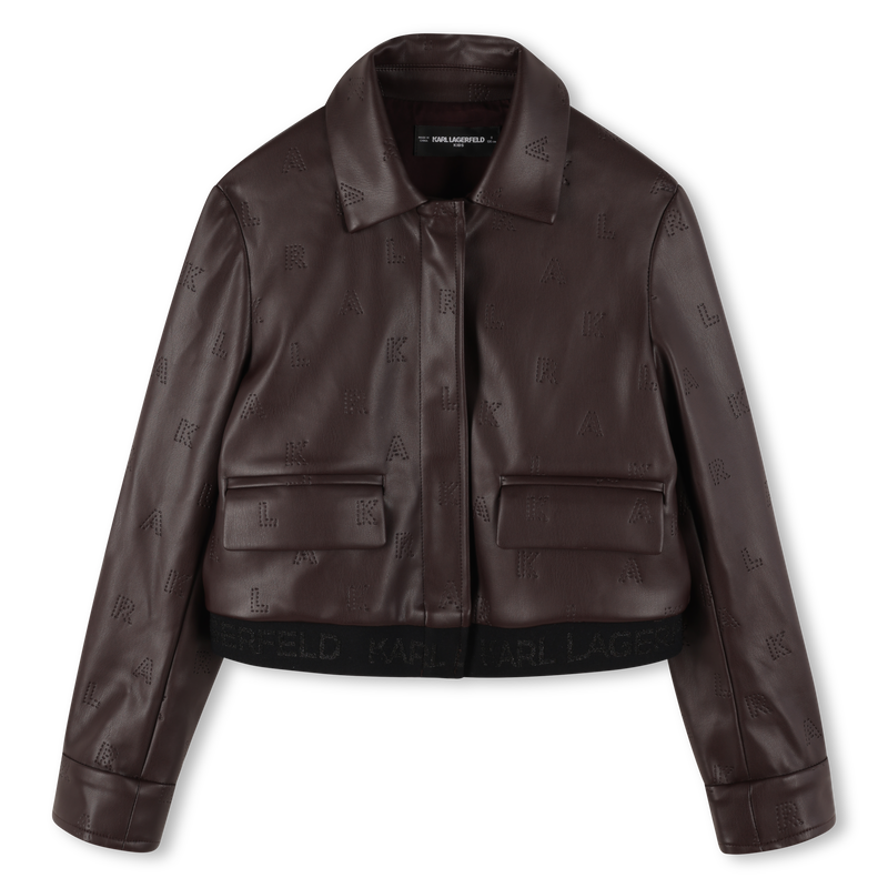 Giacca con chiusura a zip KARL LAGERFELD KIDS 
                        BAMBINA