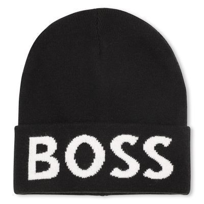 Berretto lavorato a maglia con revers BOSS RAGAZZO