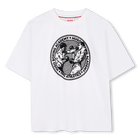 T-shirt a maniche corte, BIANCO, hi-res