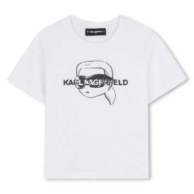T-shirt a maniche corte KARL LAGERFELD KIDS BAMBINA