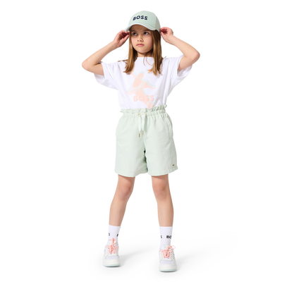 SHORTS CON ELASTICO IN VITA BOSS BAMBINA